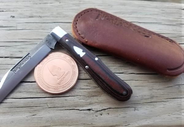 Northwoods Knives Pocket Knives Ocoee Jack Black & Red Linen Micarta GEC Northwoods Knives Pocket Knives Ocoee Jack Black & Red Linen Micarta GEC