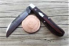 Northwoods Knives Pocket Knives Ocoee Jack Black & Red Linen Micarta GEC Northwoods Knives Pocket Knives Ocoee Jack Black & Red Linen Micarta GEC