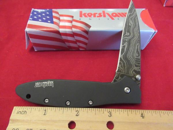 Kershaw Black Damascus Leek Model # 1660CKTDAM