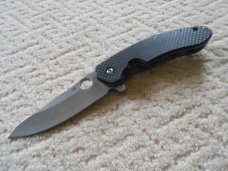 Never Used Spyderco Carbon Fiber/Titanium Handle knife