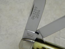 Schatt & Morgan Keystone Series Antique Green Bone 043299 Whittler Knife in Box c.2004