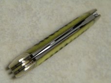 Schatt & Morgan Keystone Series Antique Green Bone 043299 Whittler Knife in Box c.2004