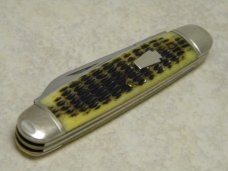 Schatt & Morgan Keystone Series Antique Green Bone 043299 Whittler Knife in Box c.2004