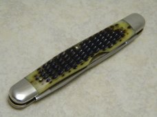 Schatt & Morgan Keystone Series Antique Green Bone 042125 Muskrat Knife in Box c.2004