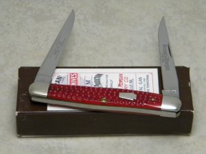 Schatt & Morgan Keystone Series Corn Cob Red Bone 042125 Muskrat Knife in Box c.2004