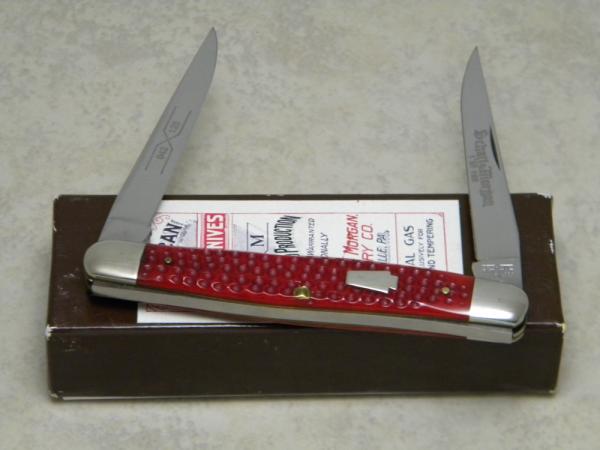 Schatt & Morgan Keystone Series Corn Cob Red Bone 042125 Muskrat Knife in Box c.2004