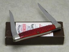 Schatt & Morgan Keystone Series Corn Cob Red Bone 042125 Muskrat Knife in Box c.2004