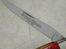 Schatt & Morgan Keystone Series Corn Cob Red Bone 042125 Muskrat Knife in Box c.2004