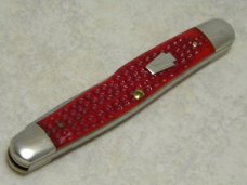 Schatt & Morgan Keystone Series Corn Cob Red Bone 042125 Muskrat Knife in Box c.2004