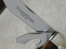 Schatt & Morgan Mahogany Hanover Bone 0442SK Camp Scout Utility Knife in Box c.2004