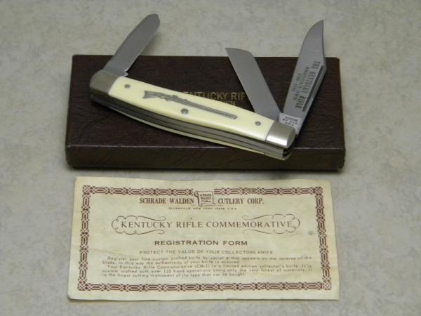 Schrade NY USA CM-1 Stainless The Kentucky Rifle America's Own 1750-1880 Stockman Knife in Box