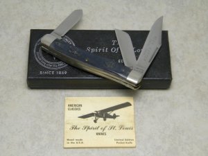 Schrade Walden Cut K74 USA Keen Kutter Limited Edition The Spirit of St. Louis Stockman Knife in Box