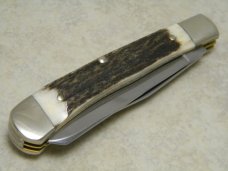Hen and Rooster Bertram Cutlery Solingen Germany Stag 312-DS/CH Coon Hunter Trapper Knife in Box Hen and Rooster Bertram Cutlery Solingen Germany Stag 312-DS/CH Coon Hunter Trapper Knife in Box