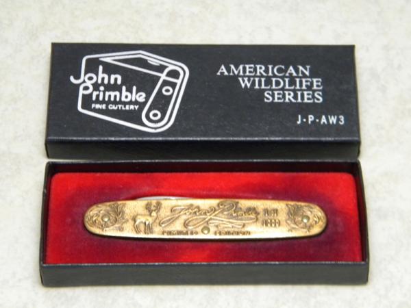 John Primble Belknap Inc. USA J-P-AW3 American Wildlife Series Knife in Box - 1 of 1000