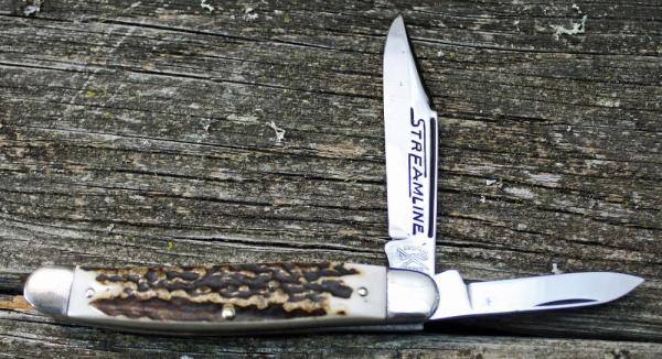 Restored Camillus Streamline with sambar stag