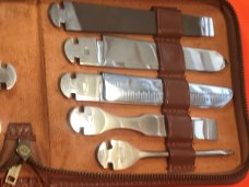 Vintage Zwillingswerk, J A Henckels Multi Tool Kit w/ Knife, Hammer, Pliers, File, Punch -Trader kit Vintage Zwillingswerk, J A Henckels Multi Tool Kit w/ Knife, Hammer, Pliers, File, Punch -Trader kit