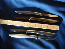 Vintage Gerber Miming Knife Set of 4 Knives. In metal case Vintage Gerber Miming Knife Set of 4 Knives. In metal case