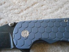 Mint "The Norseman" Blue Handle "HE" High End Custom Knife