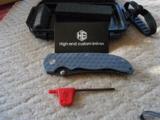 Mint "The Norseman" Blue Handle "HE" High End Custom Knife