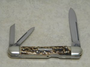 Fight'n Rooster Germany Stag Lockback Whittler Knife - Prototype