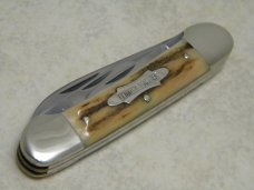 Fight'n Rooster Frank Buster Celebrated Cutlery Germany Stag 4 Blade Canoe Knife