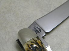 Fight'n Rooster Germany Stag Sowbelly Knife - TBKC Truck Builders Knife Club c.1989 Fight'n Rooster Germany Stag Sowbelly Knife - TBKC Truck Builders Knife Club c.1989