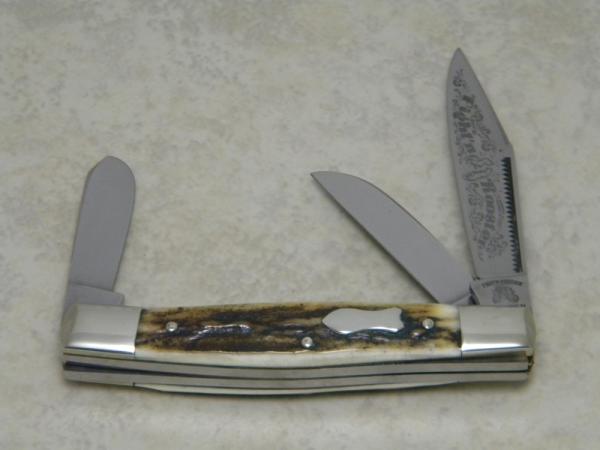 Fight'n Rooster Frank Buster Celebrated Cutlery Germany Stag Stockman Knife Fight'n Rooster Frank Buster Celebrated Cutlery Germany Stag Stockman Knife