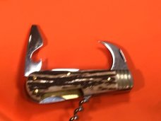 Hubertus - Great Solingen Germany High Quality 4 Blade/Tools Multi Use or Camping Knife -NIB & NOS