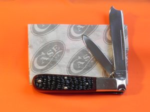 1977 Case xx (3 Dot) Razor Barlow MDL# 6205R Pocket Knife w/ Reddish Derlin Handles -Nice 1 2 carry