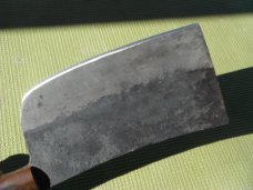 ONE OF A KIND Hand forged large heavy cleaver. 12.5" OAL 8" BLADE.  VERY SHARP!!!