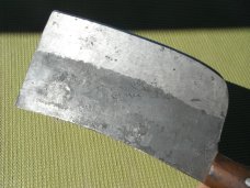 ONE OF A KIND Hand forged large heavy cleaver. 12.5" OAL 8" BLADE.  VERY SHARP!!!