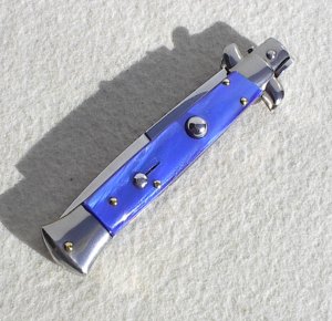 NEW 9" FRANK BELTRAME BLUE PEARL ITALIAN STILETTO BAYONET BLADE