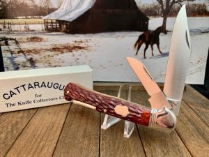 Cattaraugus (A.G.Russell)  FH-3 Folding Hunter in Brown Jigged Bone