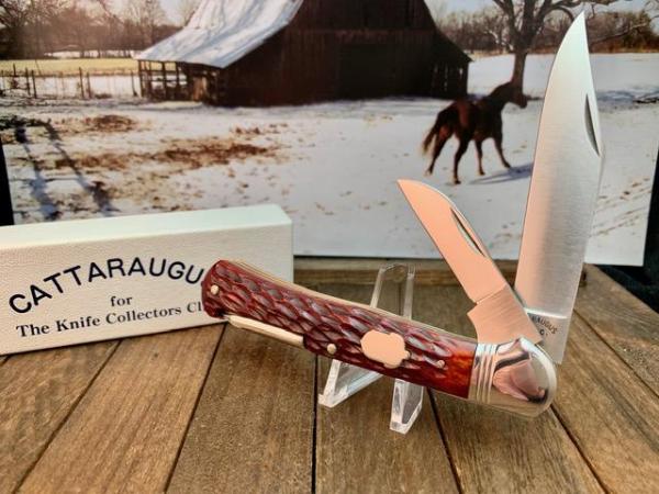 Cattaraugus (A.G.Russell)  FH-3 Folding Hunter in Brown Jigged Bone