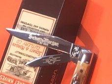 Schatt & Morgan Peanut Knife w/ Super Genuine Stag Horn Handles -1 of 600 -NOS & M/NM Schatt & Morgan Peanut Knife w/ Super Genuine Stag Horn Handles -1 of 600 -NOS & M/NM