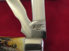 Schatt & Morgan Torched Stag Baby Doctors Knife Pattern # 68 Schatt & Morgan Torched Stag Baby Doctors Knife Pattern # 68