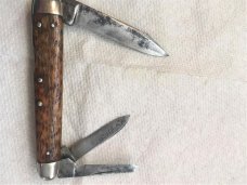 Hen & Rooster Bertram Cutlery Solingen Germany Stag 203-DS Whittler Knife - NIB