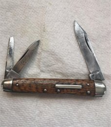 Hen & Rooster Bertram Cutlery Solingen Germany Stag 203-DS Whittler Knife - NIB