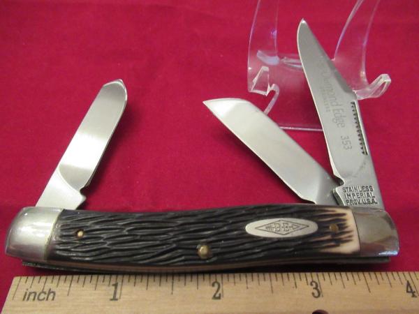 Imperial Diamond Edge Stainles Stockman Model # 353