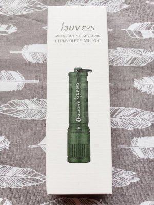 Olight i3 UV EOS 395 nm ultraviolet LED flashlight. BNIB