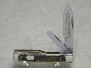 Fight'n Rooster Frank Buster Cutlery Germany Stag Eagle Creek Cutlery Club 1980 Gunstock Jack Knife
