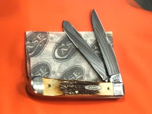 Case xx 1992 Trapper (MDL# 5254) Knife w Super "Fatboy" Stag Handles -NOS and M/NM - True beauty!