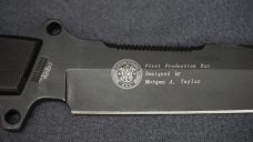 ++ SMITH & WESSON HOMELAND SECURITY 1ST PRODUCTION RUN TITANIUM STEEL FIXED BLADE KNIFE CKSUR4 ++