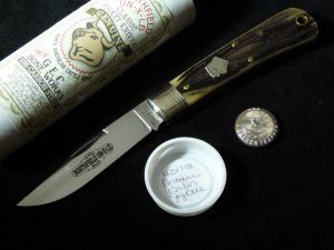 Great Eastern Northfield Oregon Trapper Antique Green Bone 