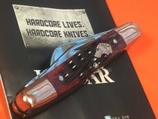 Ka-Bar Dog Head Coppersmith Stockman Knife (MDL# 6313CU) w/ Red Pick Bone Handles +Orig Box -NOS Ka-Bar Dog Head Coppersmith Stockman Knife (MDL# 6313CU) w/ Red Pick Bone Handles +Orig Box -NOS