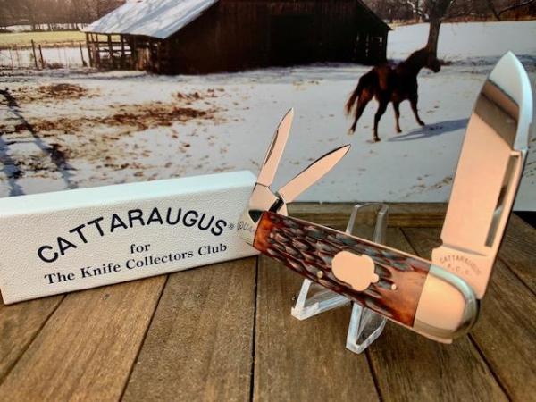 Cattaraugus (A.G.Russell) Sleeveboard Whittler Brown Jigged Bone Seki Japan