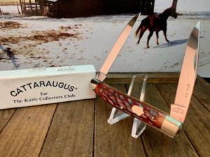 Cattaraugus (A.G. Russell) Hawbaker Muskrat in Brown Jigged Bone, Seki Japan