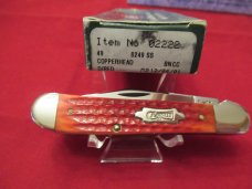 Case XX Red Bone Copperhead with Year Shield Pattern # 6249 SS