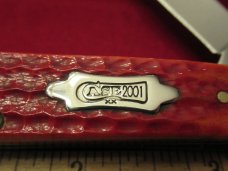 Case XX Red Bone Copperhead with Year Shield Pattern # 6249 SS