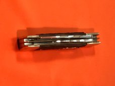 Hand Made Bulldog Brand 2 Blade Gunstock Knife w/ Red'ish Bone Handles +Razor Blade +Blade Etch -NOS Hand Made Bulldog Brand 2 Blade Gunstock Knife w/ Red'ish Bone Handles +Razor Blade +Blade Etch -NOS
